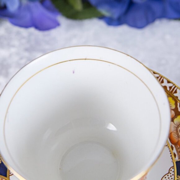 Vintage Imari Style Colclough English Bone China Tea Cup and Saucer 1930… - Picture 3 of 15